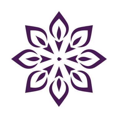 Güzel çiçek sanatı ve mandala vektör tasarımı