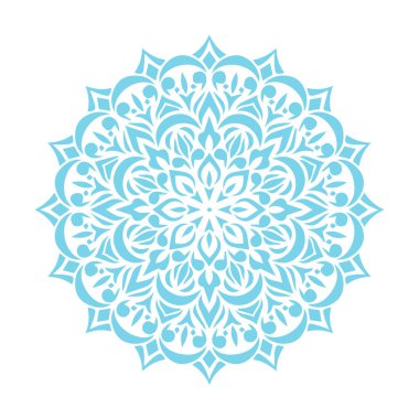 Güzel çiçek sanatı ve mandala vektör tasarımı