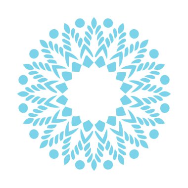 Güzel çiçek sanatı ve mandala vektör tasarımı