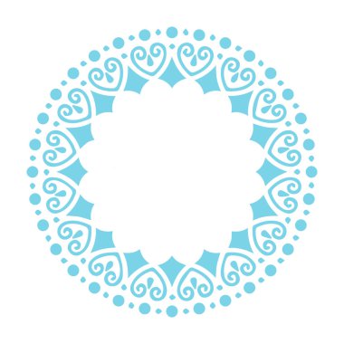 Güzel çiçek sanatı ve mandala vektör tasarımı