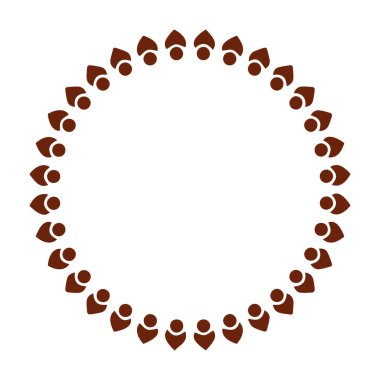 Güzel çiçek sanatı ve mandala vektör tasarımı