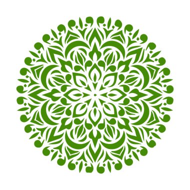 Güzel çiçek sanatı ve mandala vektör tasarımı