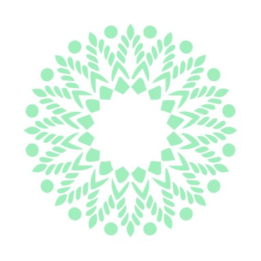 Güzel çiçek sanatı ve mandala vektör tasarımı