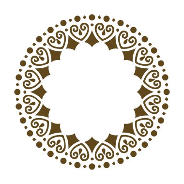 Güzel çiçek sanatı ve mandala vektör tasarımı