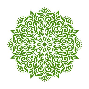 Güzel çiçek sanatı ve mandala vektör tasarımı