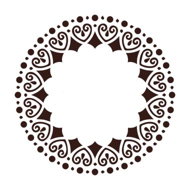 Güzel çiçek sanatı ve mandala vektör tasarımı