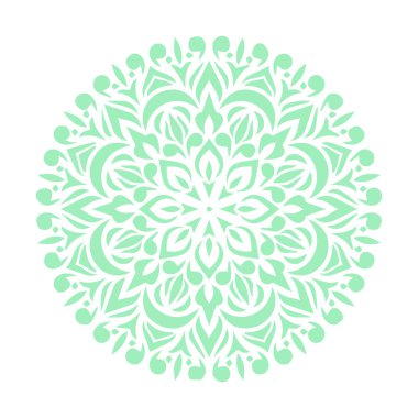 Güzel çiçek sanatı ve mandala vektör tasarımı