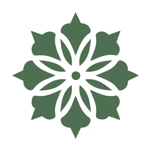 Güzel çiçek sanatı ve mandala vektör tasarımı