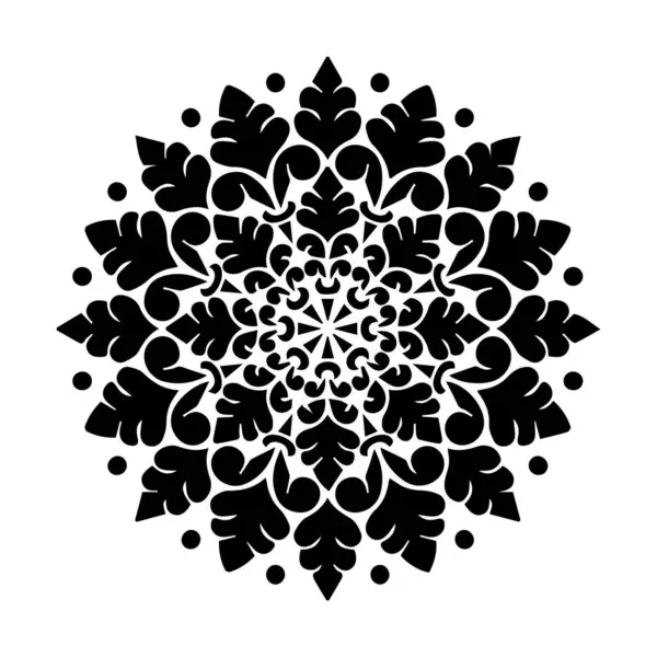 Güzel çiçek sanatı ve mandala vektör tasarımı