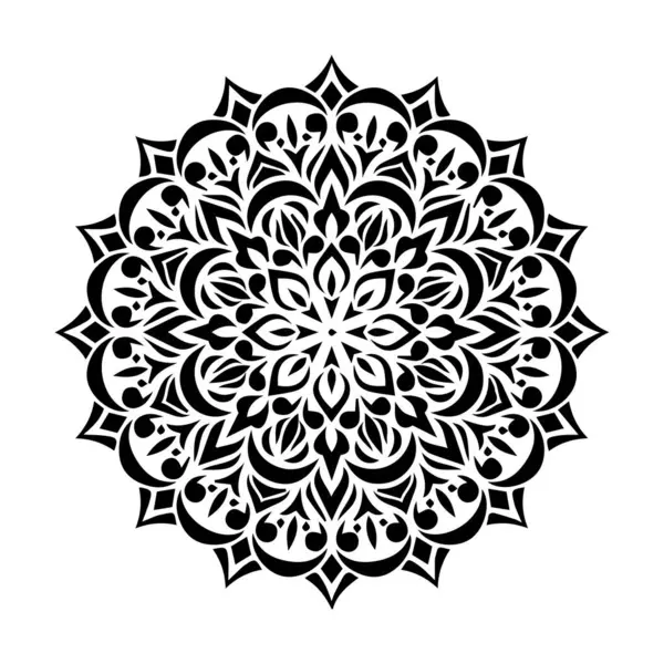 Güzel çiçek sanatı ve mandala vektör tasarımı