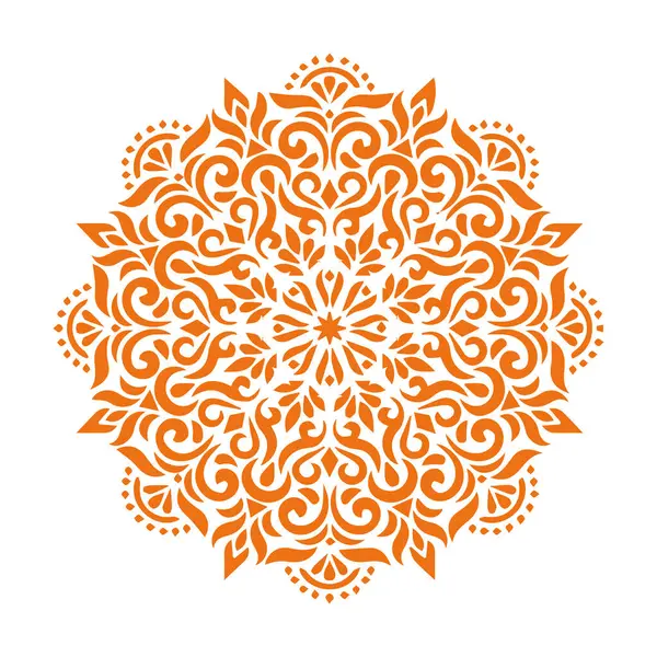 Güzel çiçek sanatı ve mandala vektör tasarımı