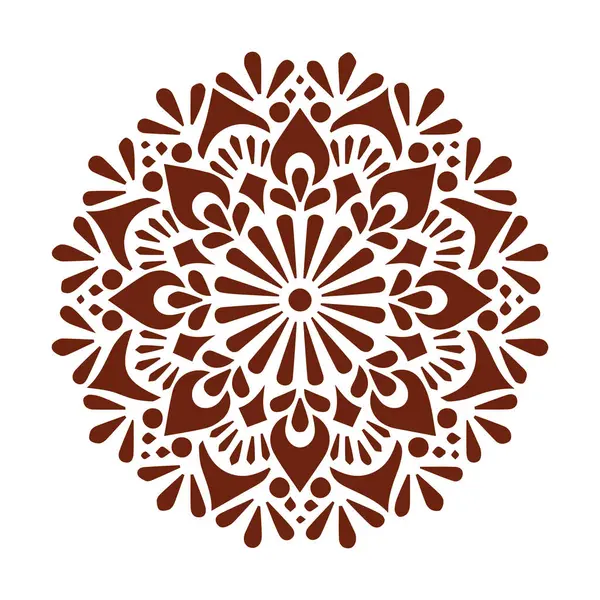 Güzel çiçek sanatı ve mandala vektör tasarımı