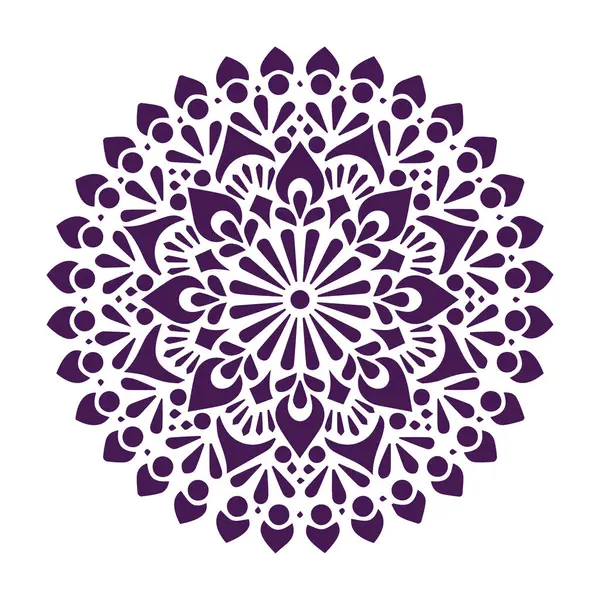 Güzel çiçek sanatı ve mandala vektör tasarımı