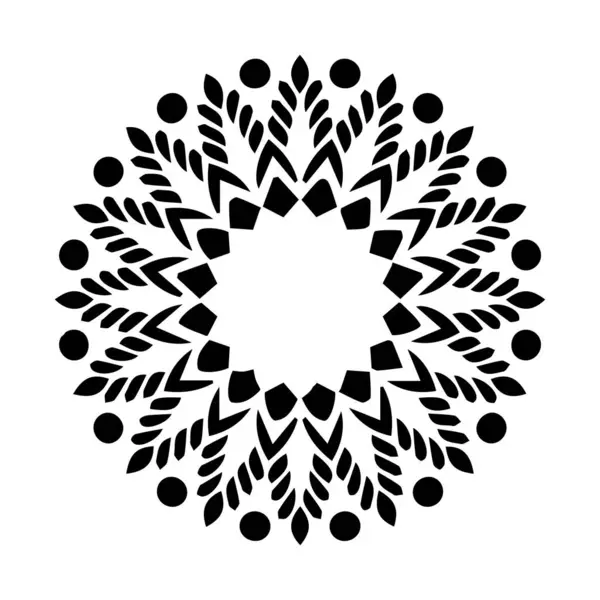 Güzel çiçek sanatı ve mandala vektör tasarımı