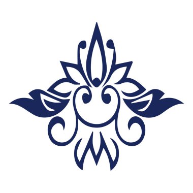 Güzel çiçek sanatı ve mandala vektör tasarımı