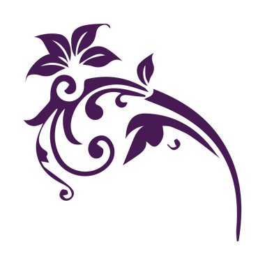 Güzel çiçek sanatı ve mandala vektör tasarımı