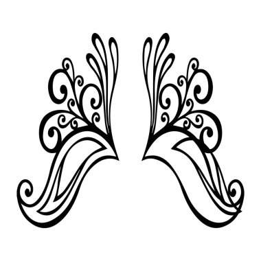 Güzel çiçek sanatı ve mandala vektör tasarımı