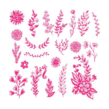 Güzel çiçek sanatı ve mandala vektör tasarımı