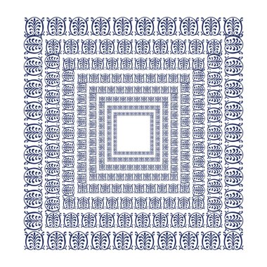 Güzel çiçek sanatı ve mandala vektör tasarımı