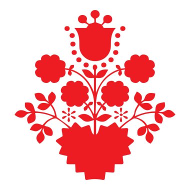 Güzel çiçek sanatı ve mandala vektör tasarımı