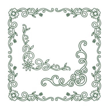 Güzel çiçek sanatı ve mandala vektör tasarımı