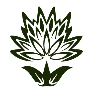 Güzel çiçek sanatı ve mandala vektör tasarımı