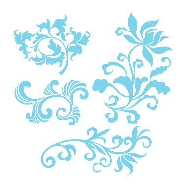 Güzel çiçek sanatı ve mandala vektör tasarımı