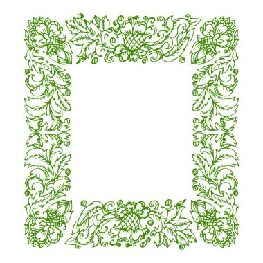 Güzel çiçek sanatı ve mandala vektör tasarımı