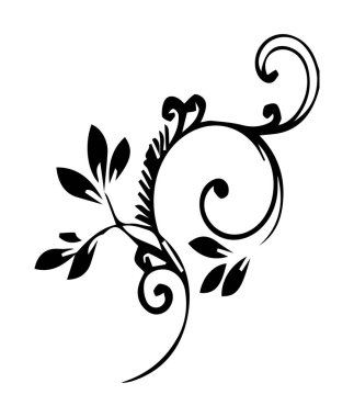 Güzel çiçek sanatı ve mandala vektör tasarımı