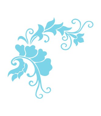 Güzel çiçek sanatı ve mandala vektör tasarımı