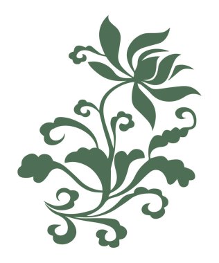 Güzel çiçek sanatı ve mandala vektör tasarımı