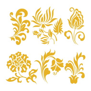 Güzel çiçek sanatı ve mandala vektör tasarımı