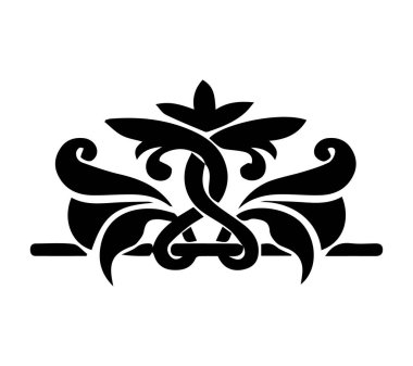 Güzel çiçek sanatı ve mandala vektör tasarımı