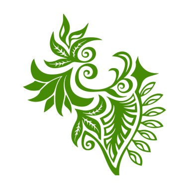 Güzel çiçek sanatı ve mandala vektör tasarımı