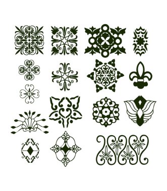 Güzel çiçek sanatı ve mandala vektör tasarımı