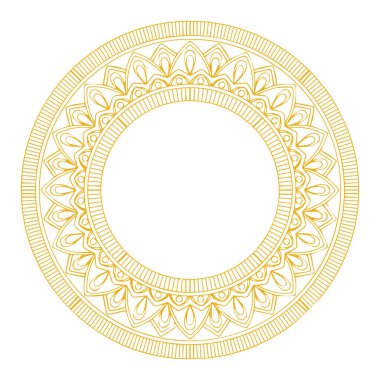 Güzel çiçek sanatı ve mandala vektör tasarımı