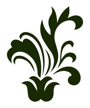 Güzel çiçek sanatı ve mandala vektör tasarımı