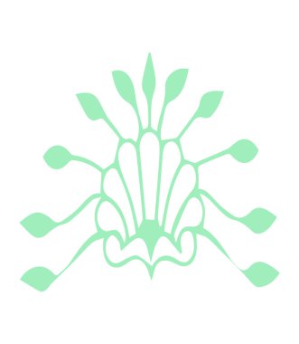 Güzel çiçek sanatı ve mandala vektör tasarımı