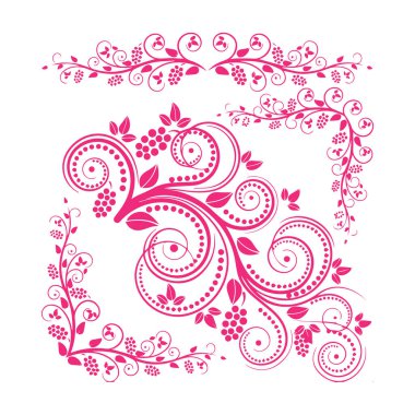 Güzel çiçek sanatı ve mandala vektör tasarımı