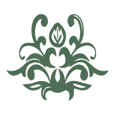 Güzel çiçek sanatı ve mandala vektör tasarımı