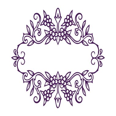 Güzel çiçek sanatı ve mandala vektör tasarımı