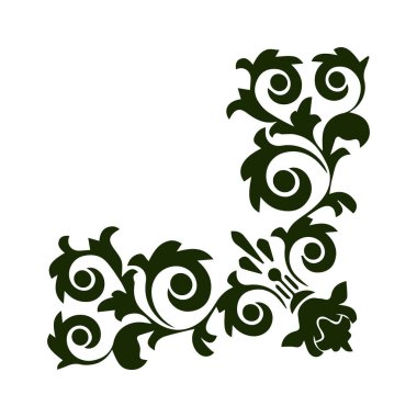 Güzel çiçek sanatı ve mandala vektör tasarımı