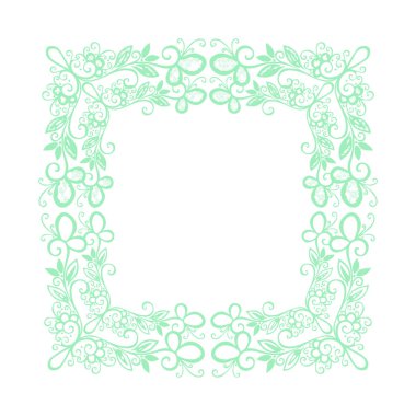 Güzel çiçek sanatı ve mandala vektör tasarımı