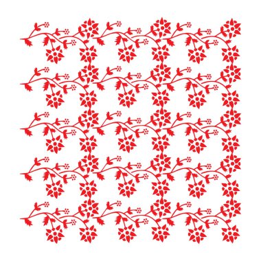 Güzel çiçek sanatı ve mandala vektör tasarımı