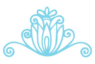 Güzel çiçek sanatı ve mandala vektör tasarımı