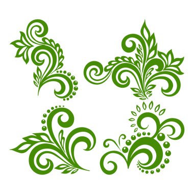 Güzel çiçek sanatı ve mandala vektör tasarımı