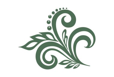 Güzel çiçek sanatı ve mandala vektör tasarımı