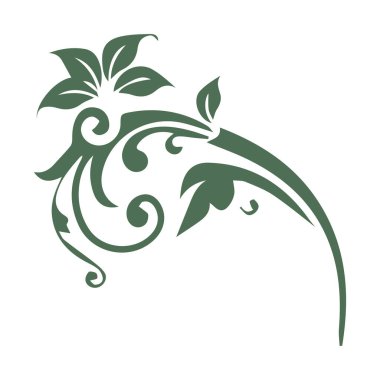 Güzel çiçek sanatı ve mandala vektör tasarımı