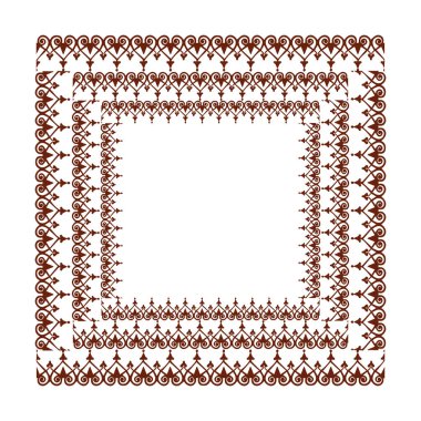 Güzel çiçek sanatı ve mandala vektör tasarımı