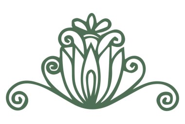 Güzel çiçek sanatı ve mandala vektör tasarımı